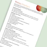 Checkliste "Wichtigste Dokumente"